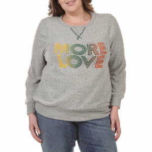 Moa Moa graphic crew neck sweatshirt more love pride love is love
